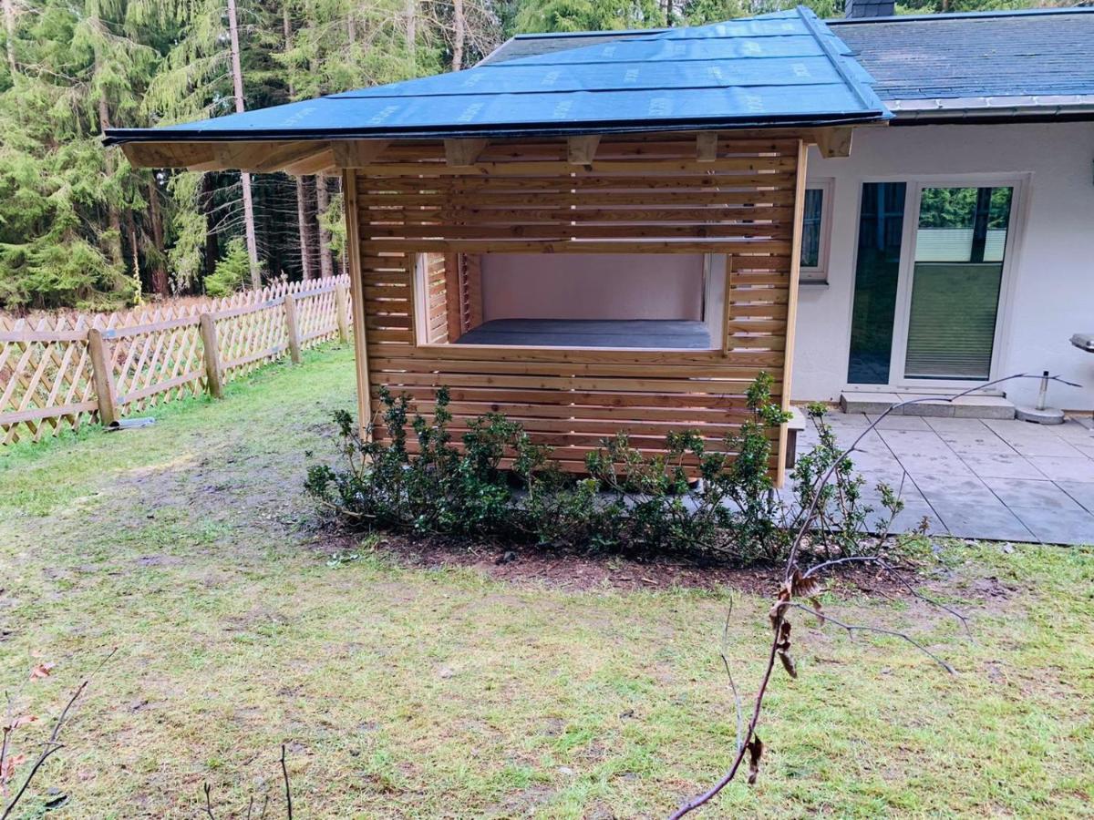 Erzgebirgsidyll Breitenbrunn - Waldhaus Neuer Anbau Luaran gambar